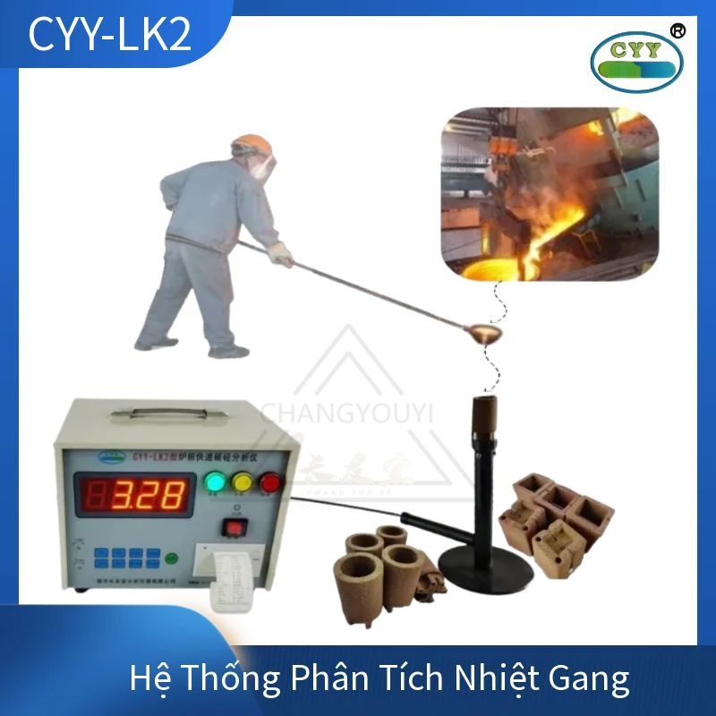 Máy Phân Tích Nhiệt Gang Lỏng CYY-LK2 | Thiết Bị Phân Tích Nhiệt Gang Cho Xưởng Đúc