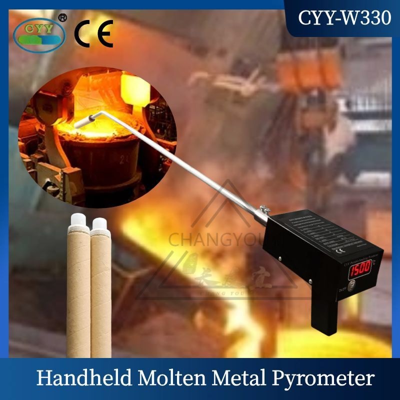 CYY-W330 Handheld Molten Metal Pyrometer | Portable Furnace Temperature Meter