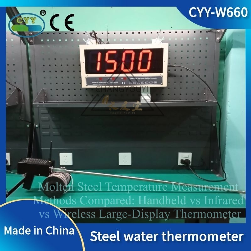 Molten Steel Temperature Measurement Methods Compared: Handheld vs Infrared vs Wireless Large-Display Thermometer
